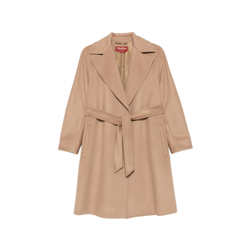 Max Mara Studio Neutrals Coats - Single Breasted Coats Women MAX MARA STUDIO