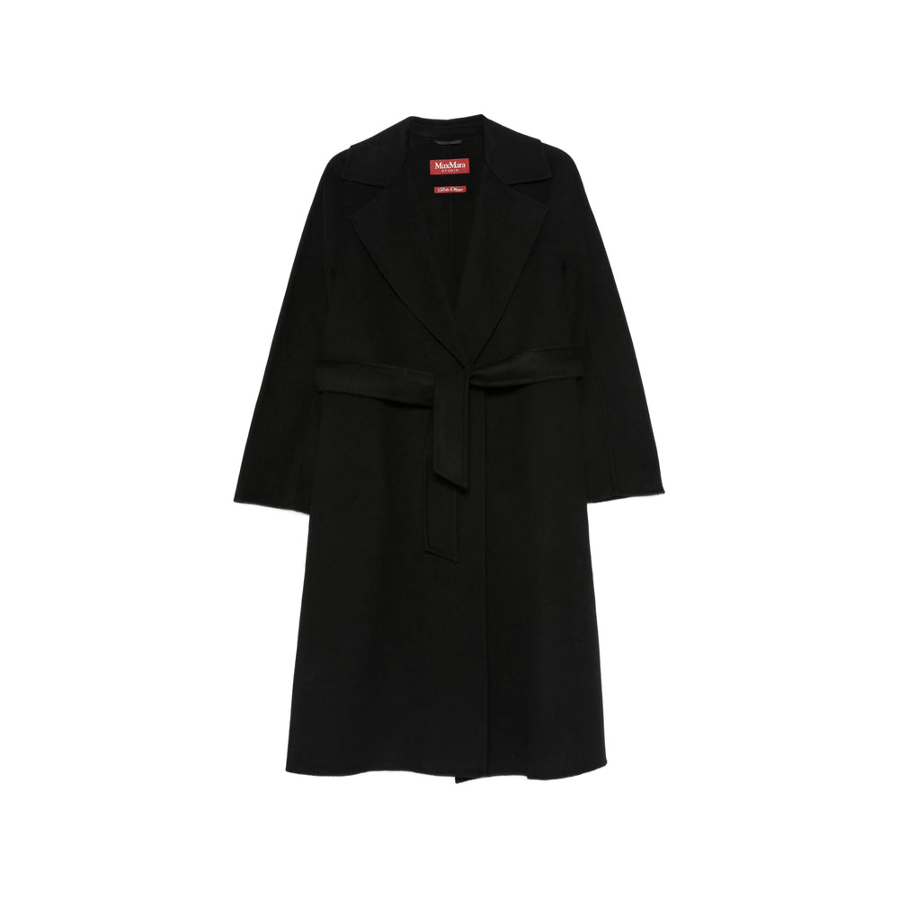 Max Mara Studio Black Coats - Single Breasted Coats Women MAX MARA STUDIO