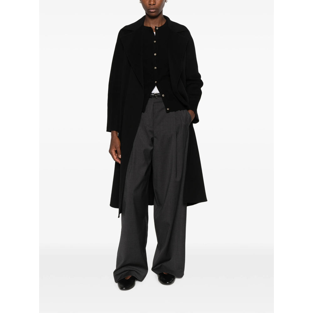 Max Mara Studio Black Coats - Single Breasted Coats Women MAX MARA STUDIO