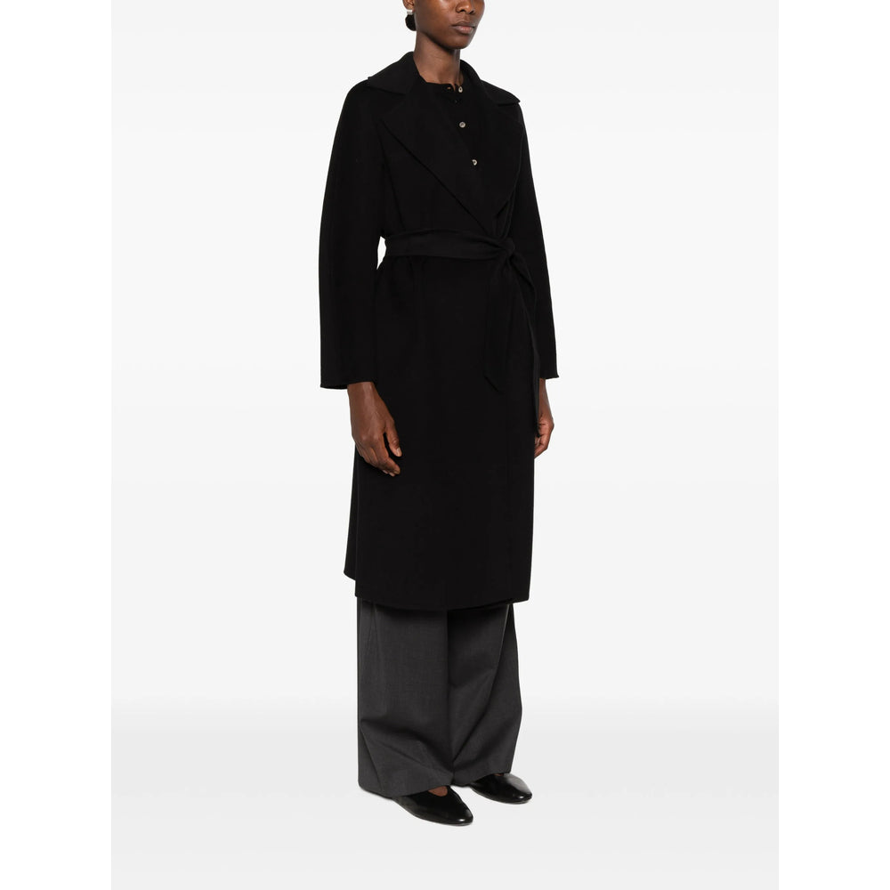 Max Mara Studio Black Coats - Single Breasted Coats Women MAX MARA STUDIO