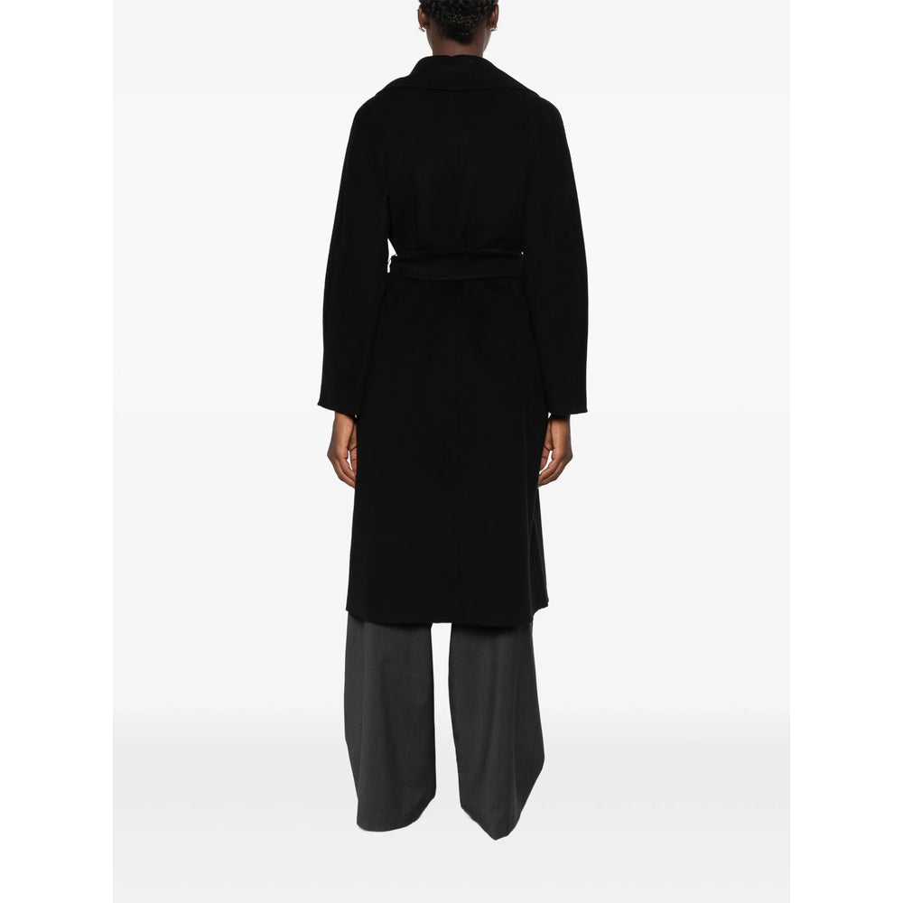 Max Mara Studio Black Coats - Single Breasted Coats Women MAX MARA STUDIO
