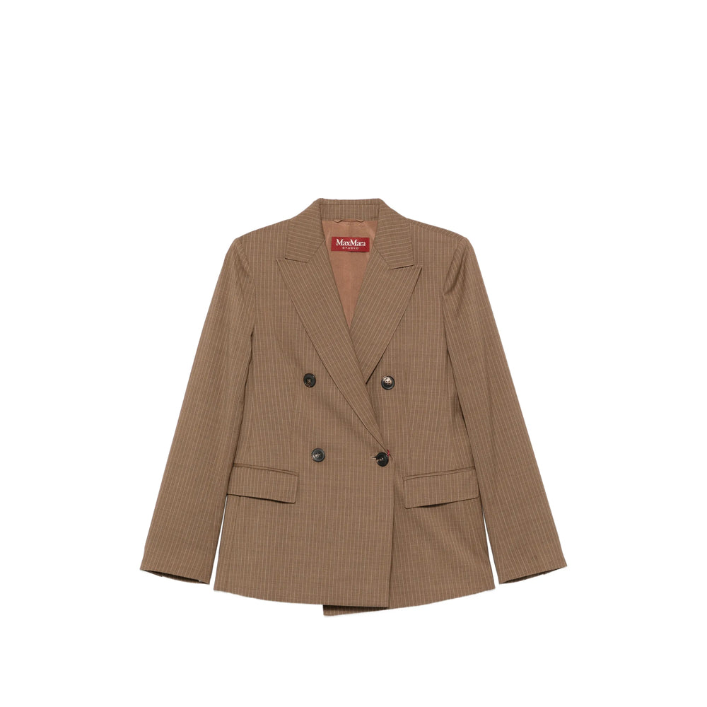 Max Mara Studio Brown Jackets - Blazers Women MAX MARA STUDIO