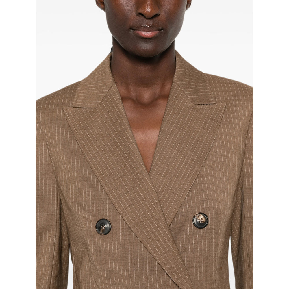Max Mara Studio Brown Jackets - Blazers Women MAX MARA STUDIO