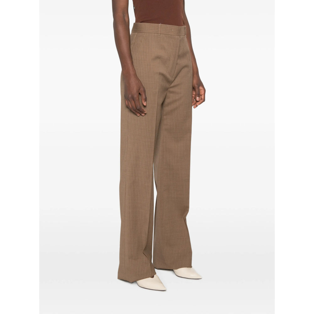 Max Mara Studio Brown Trousers - Straight Trousers Women MAX MARA STUDIO