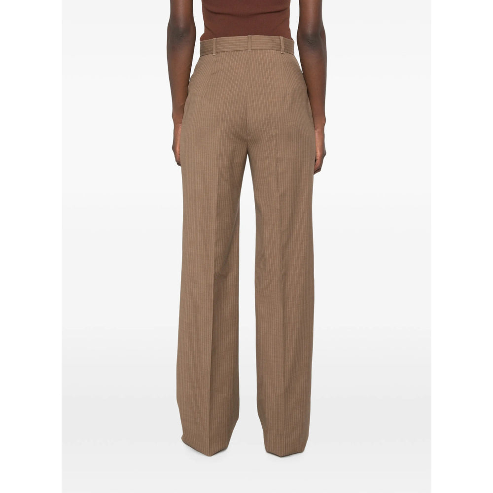 Max Mara Studio Brown Trousers - Straight Trousers Women MAX MARA STUDIO