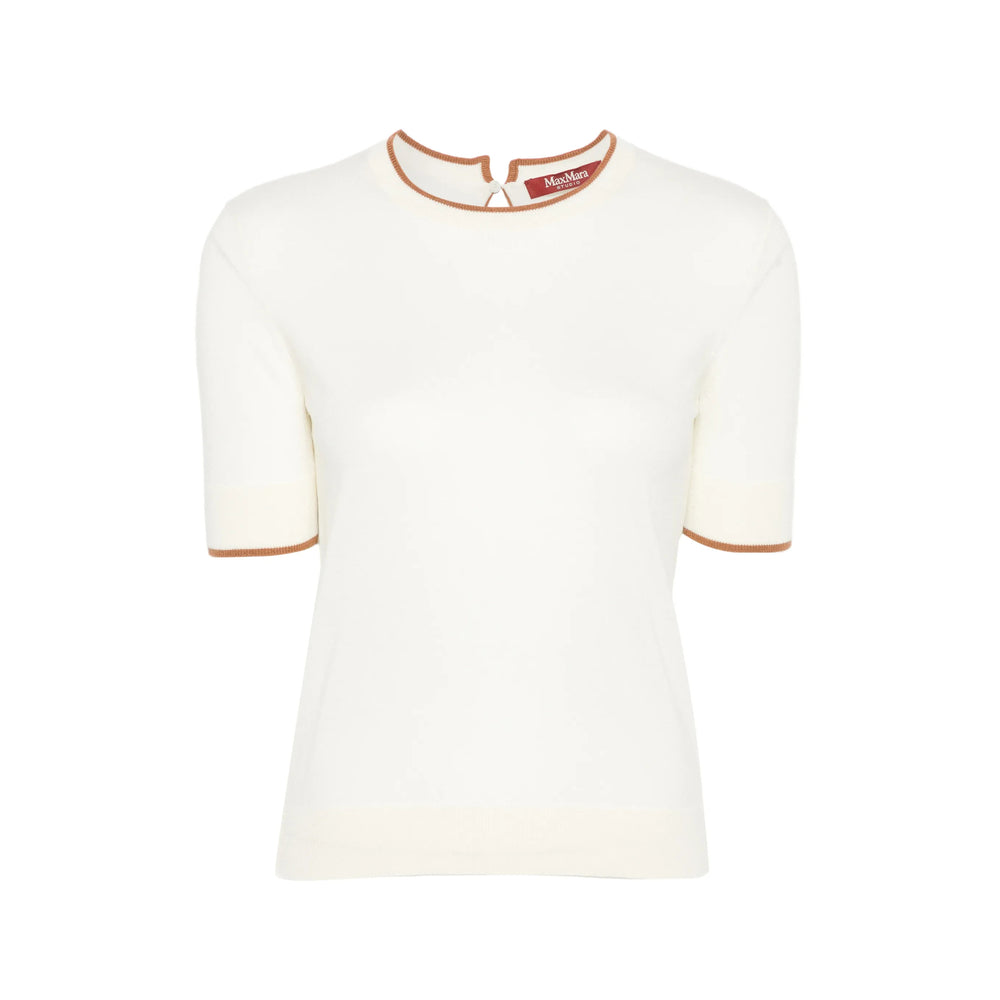Max Mara Studio White Tops - T-Shirts & Jerseys Women MAX MARA STUDIO