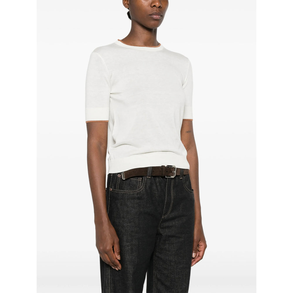 Max Mara Studio White Tops - T-Shirts & Jerseys Women MAX MARA STUDIO