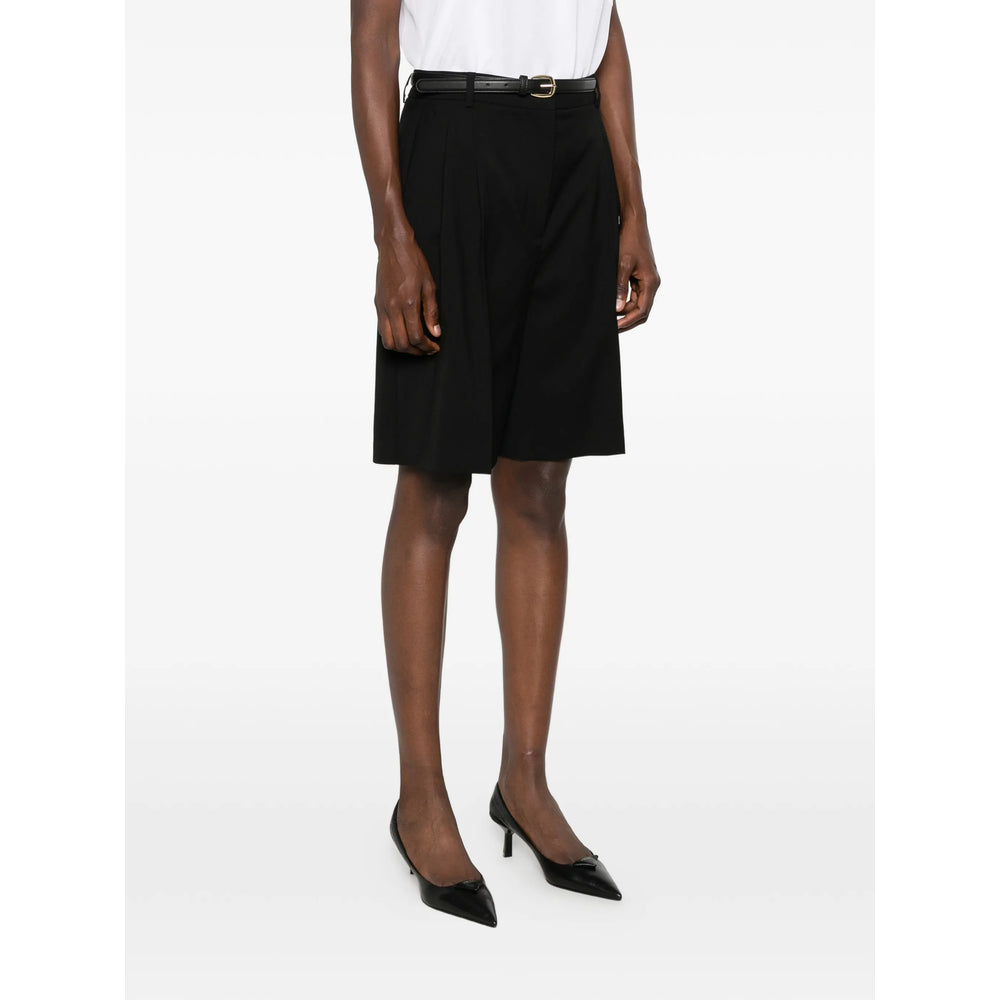 Max Mara Studio Black Shorts - Tailored Shorts Women MAX MARA STUDIO