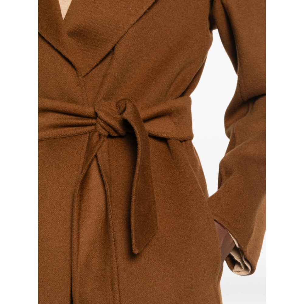 Max Mara Studio Brown Coats - Single Breasted Coats Women MAX MARA STUDIO