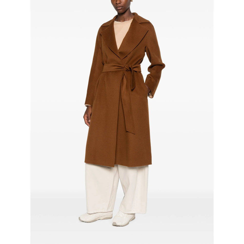Max Mara Studio Brown Coats - Single Breasted Coats Women MAX MARA STUDIO
