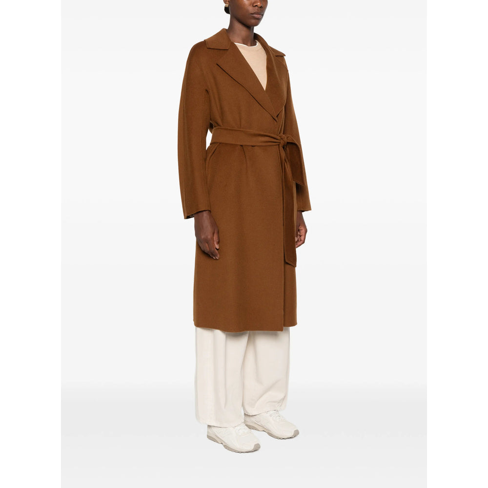 Max Mara Studio Brown Coats - Single Breasted Coats Women MAX MARA STUDIO