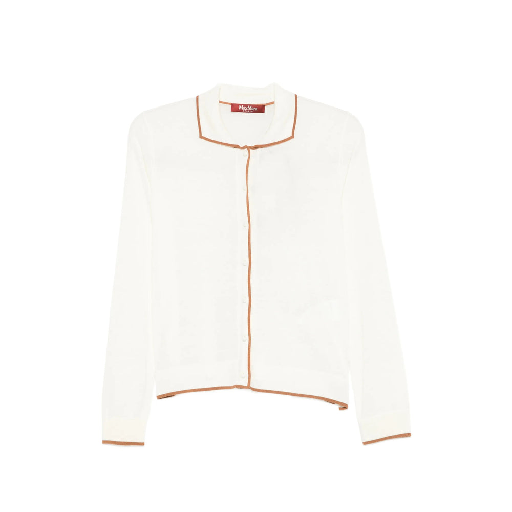 Max Mara Studio White Knitwear - Cardigans Women MAX MARA STUDIO