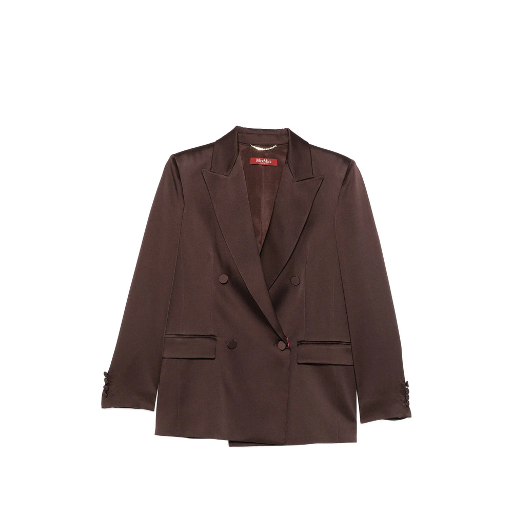 Max Mara Studio Brown Jackets - Blazers Women MAX MARA STUDIO