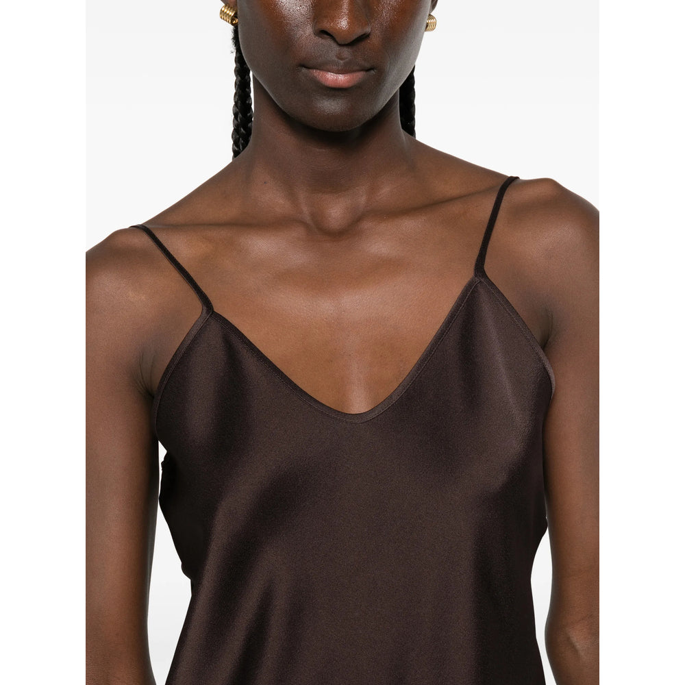 Max Mara Studio Brown Tops - Vests & Tank Tops Women MAX MARA STUDIO