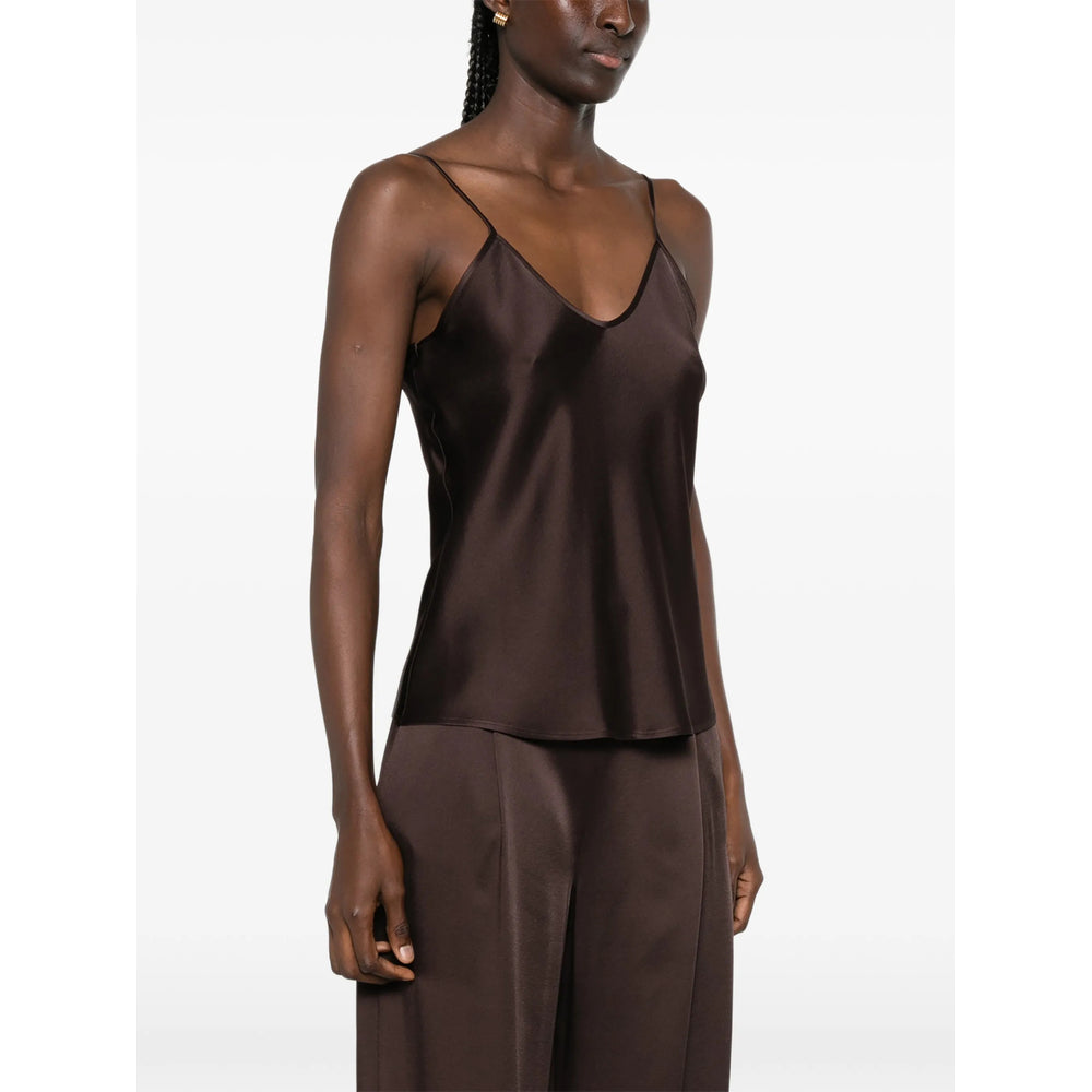 Max Mara Studio Brown Tops - Vests & Tank Tops Women MAX MARA STUDIO