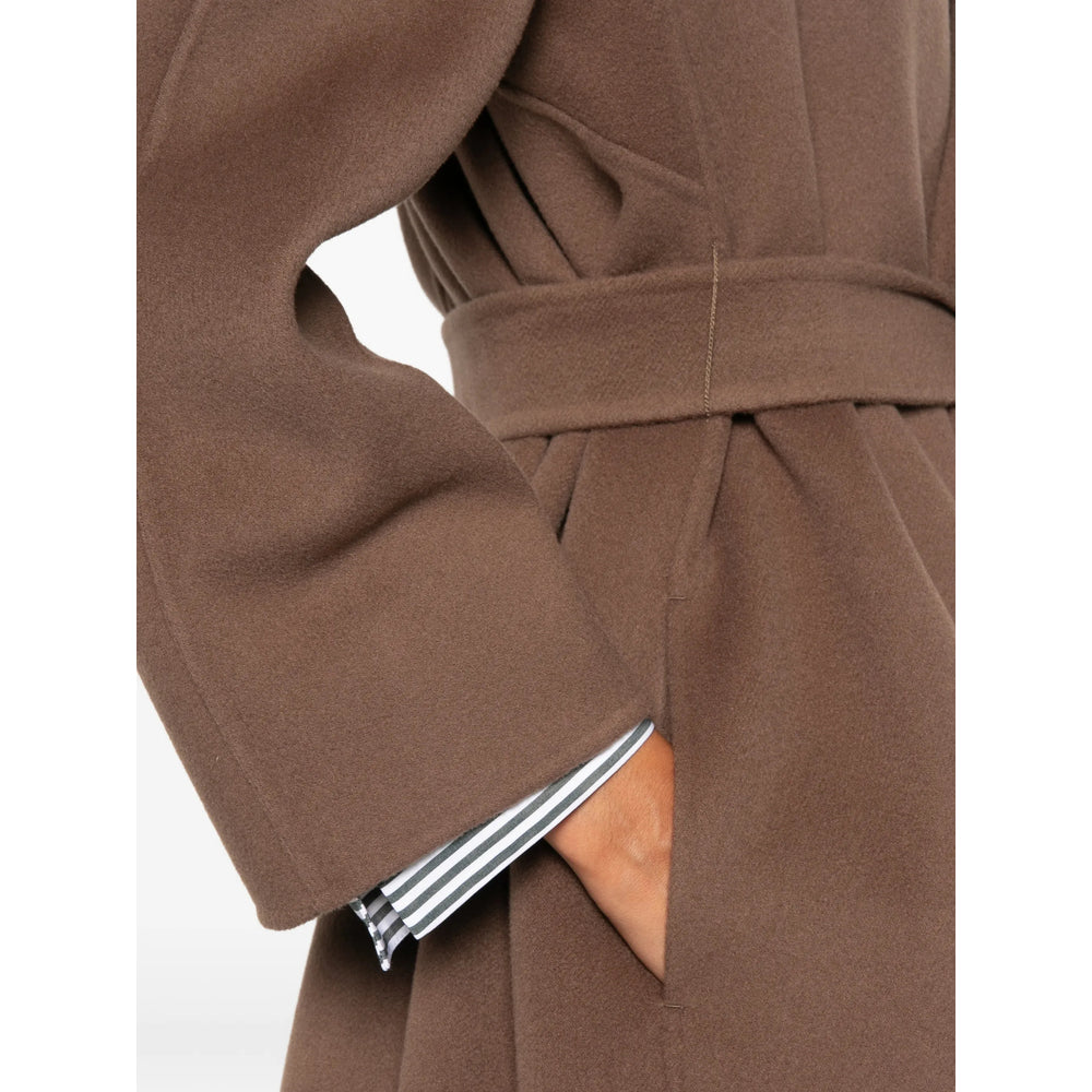 'S Max Mara Brown Coats - Single Breasted Coats Women S MAX MARA