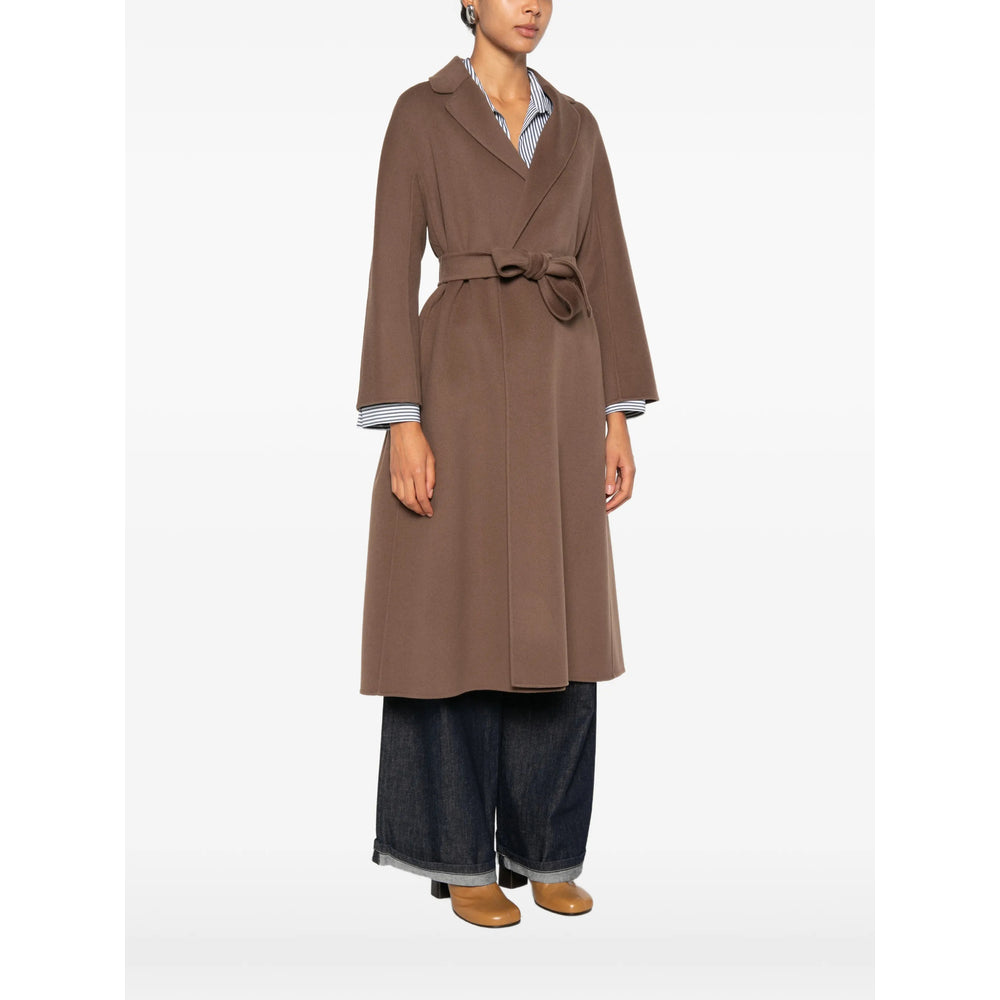 'S Max Mara Brown Coats - Single Breasted Coats Women S MAX MARA