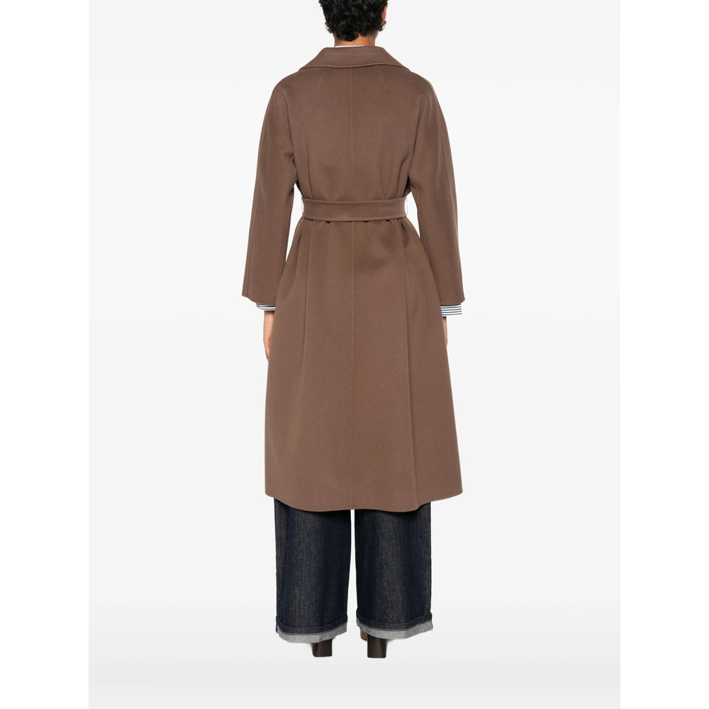 'S Max Mara Brown Coats - Single Breasted Coats Women S MAX MARA