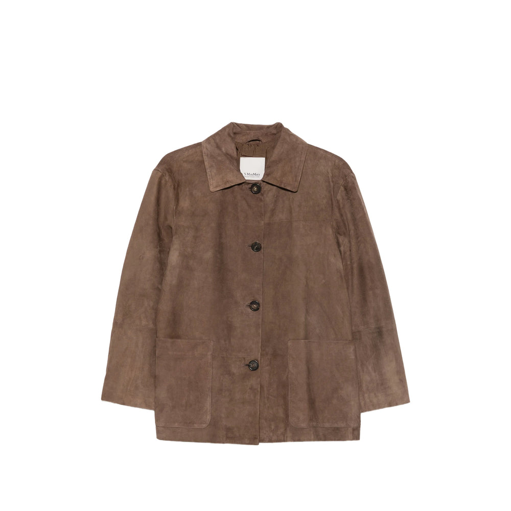 'S Max Mara Brown Jackets - Leather Jackets Women S MAX MARA