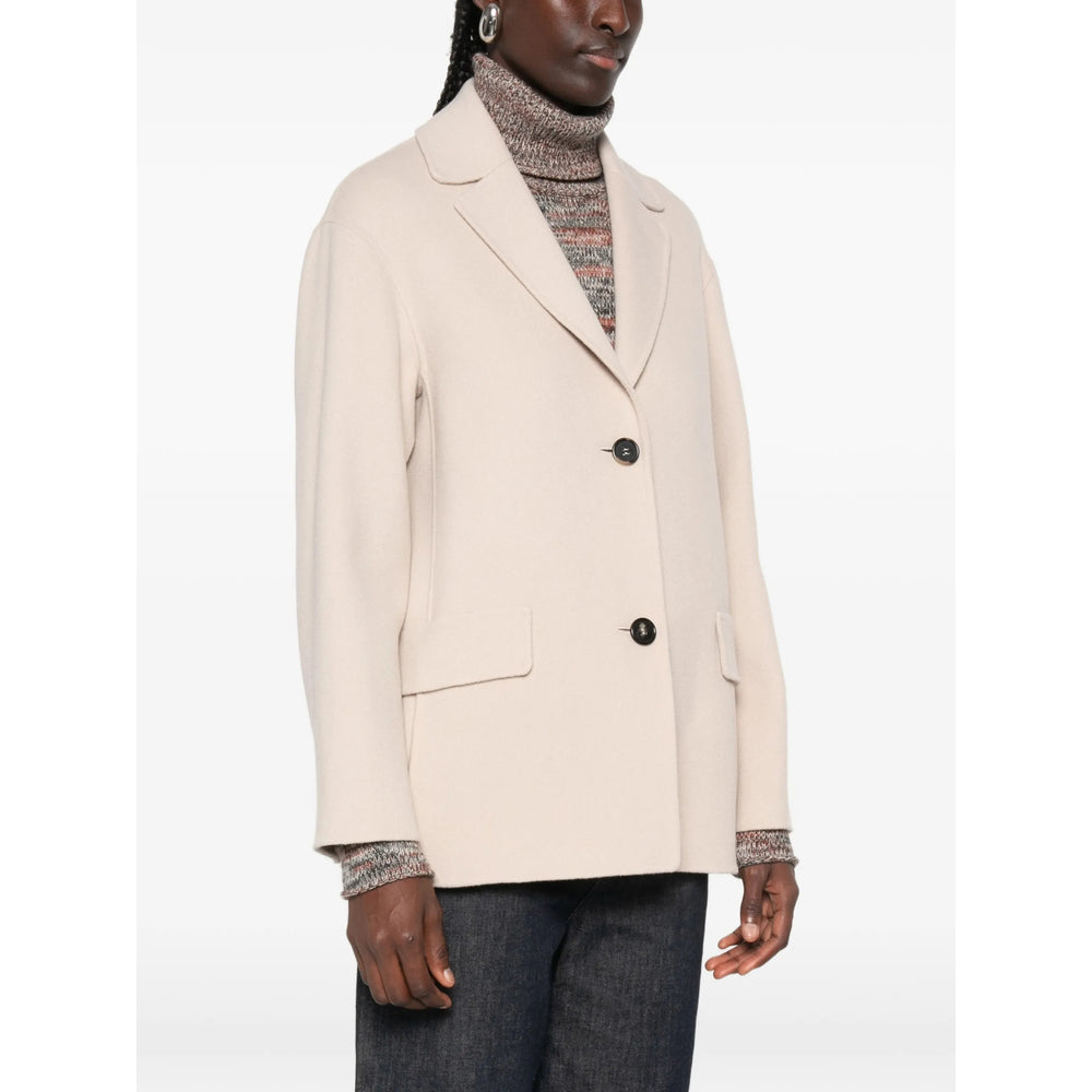 'S Max Mara Neutrals Coats - Single Breasted Coats Women S MAX MARA