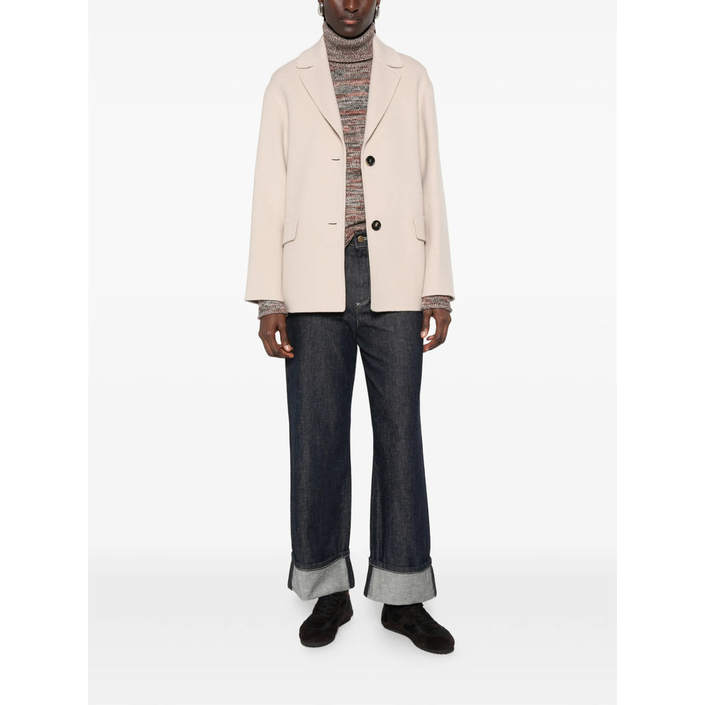 'S Max Mara Neutrals Coats - Single Breasted Coats Women S MAX MARA