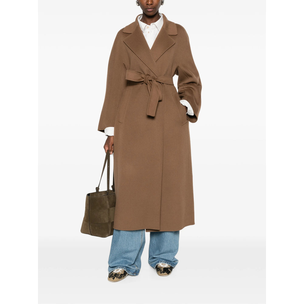 'S Max Mara Brown Coats - Single Breasted Coats Women S MAX MARA