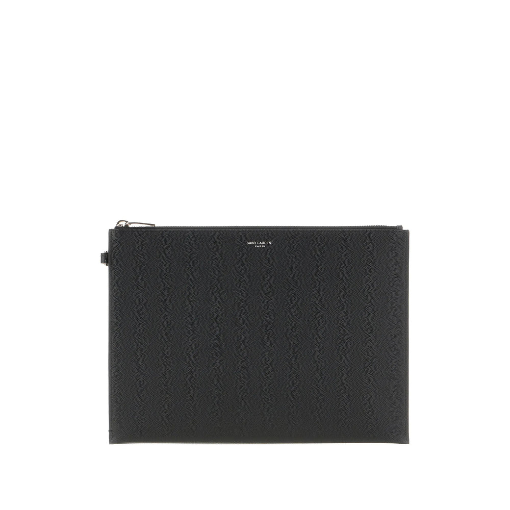 Saint Laurent Black Clutch Bags Men SAINT LAURENT