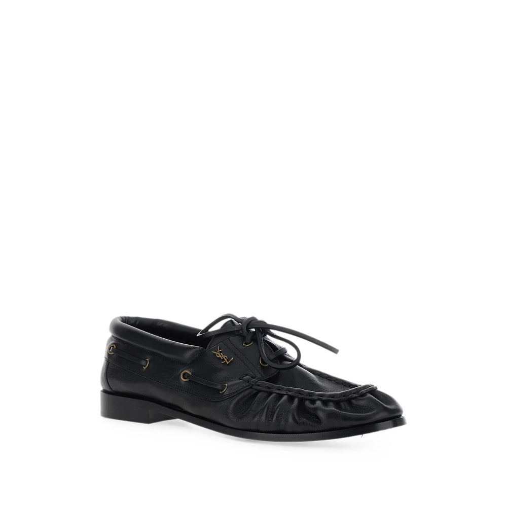 Saint Laurent Black Loafers Men SAINT LAURENT