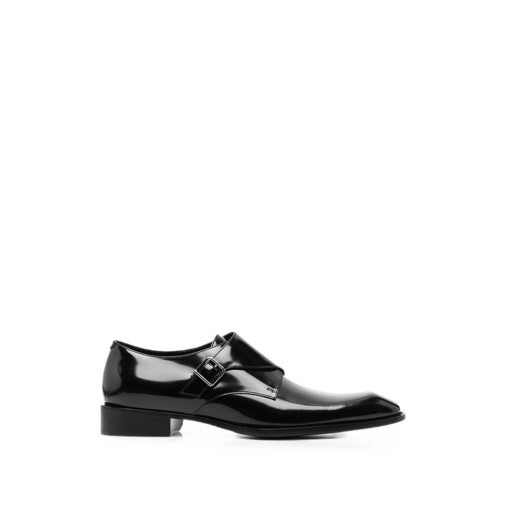 Saint Laurent Black Monk Shoes Men SAINT LAURENT
