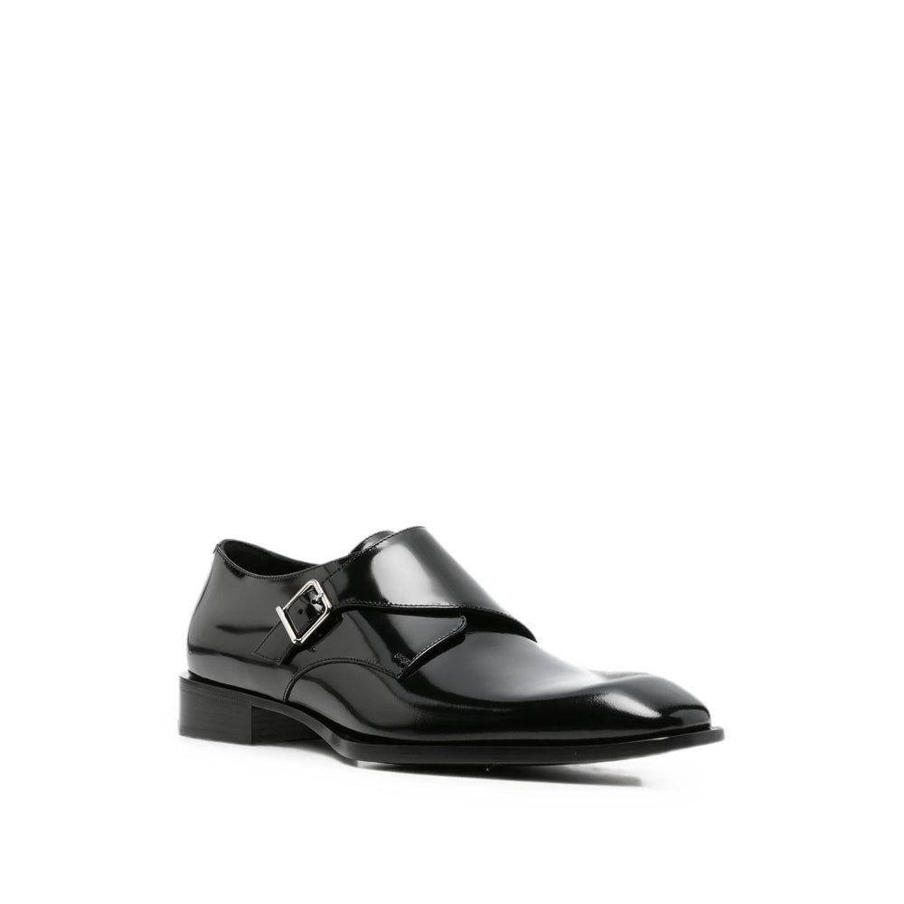 Saint Laurent Black Monk Shoes Men SAINT LAURENT