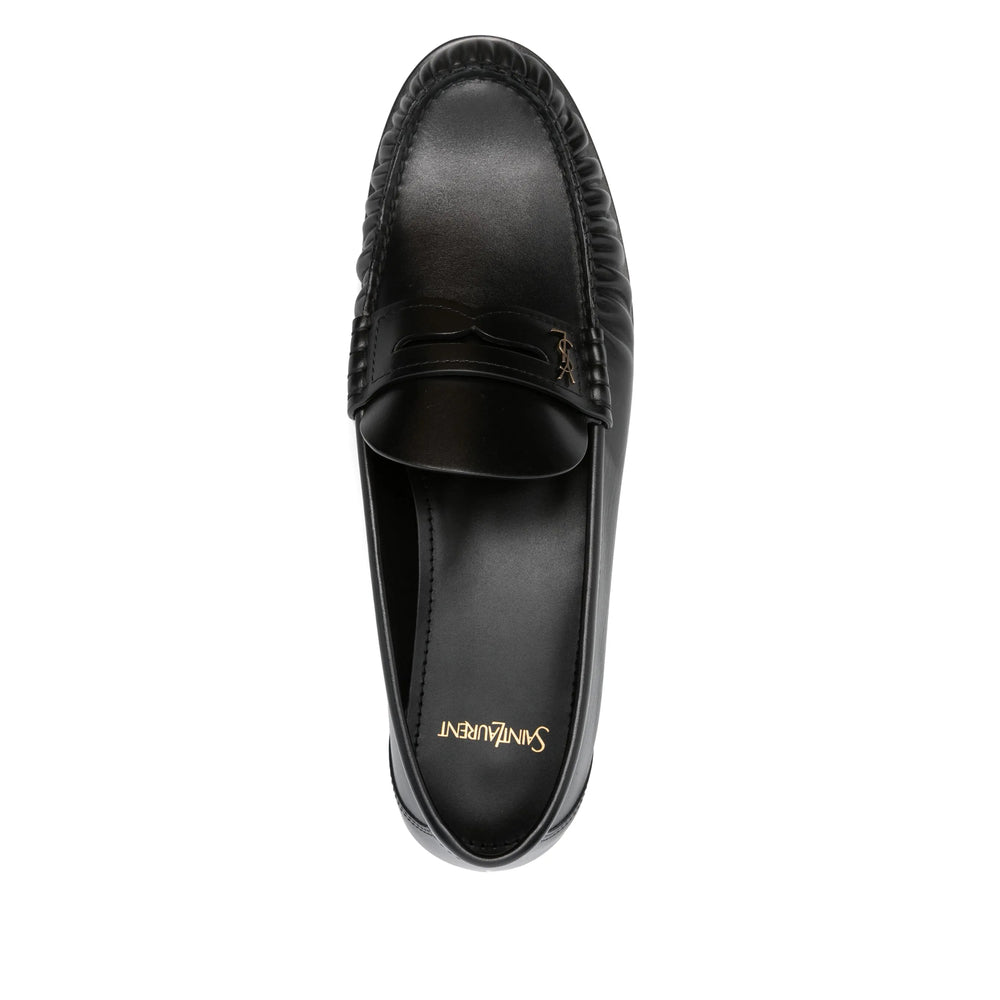 Saint Laurent Black Loafers Men SAINT LAURENT