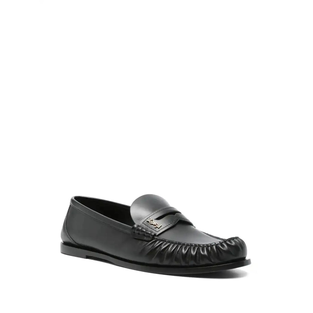 Saint Laurent Black Loafers Men SAINT LAURENT