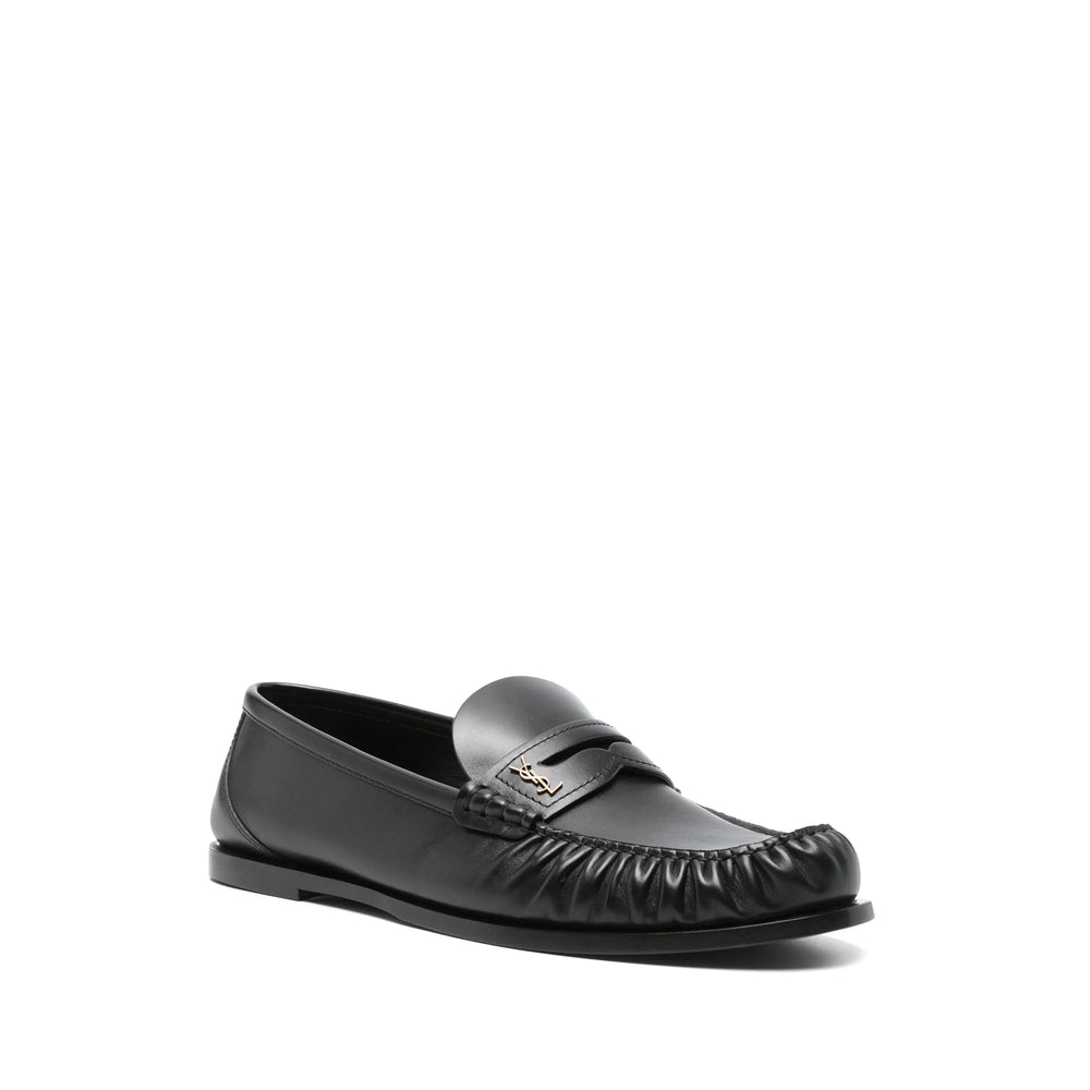 Saint Laurent Black Loafers Men SAINT LAURENT