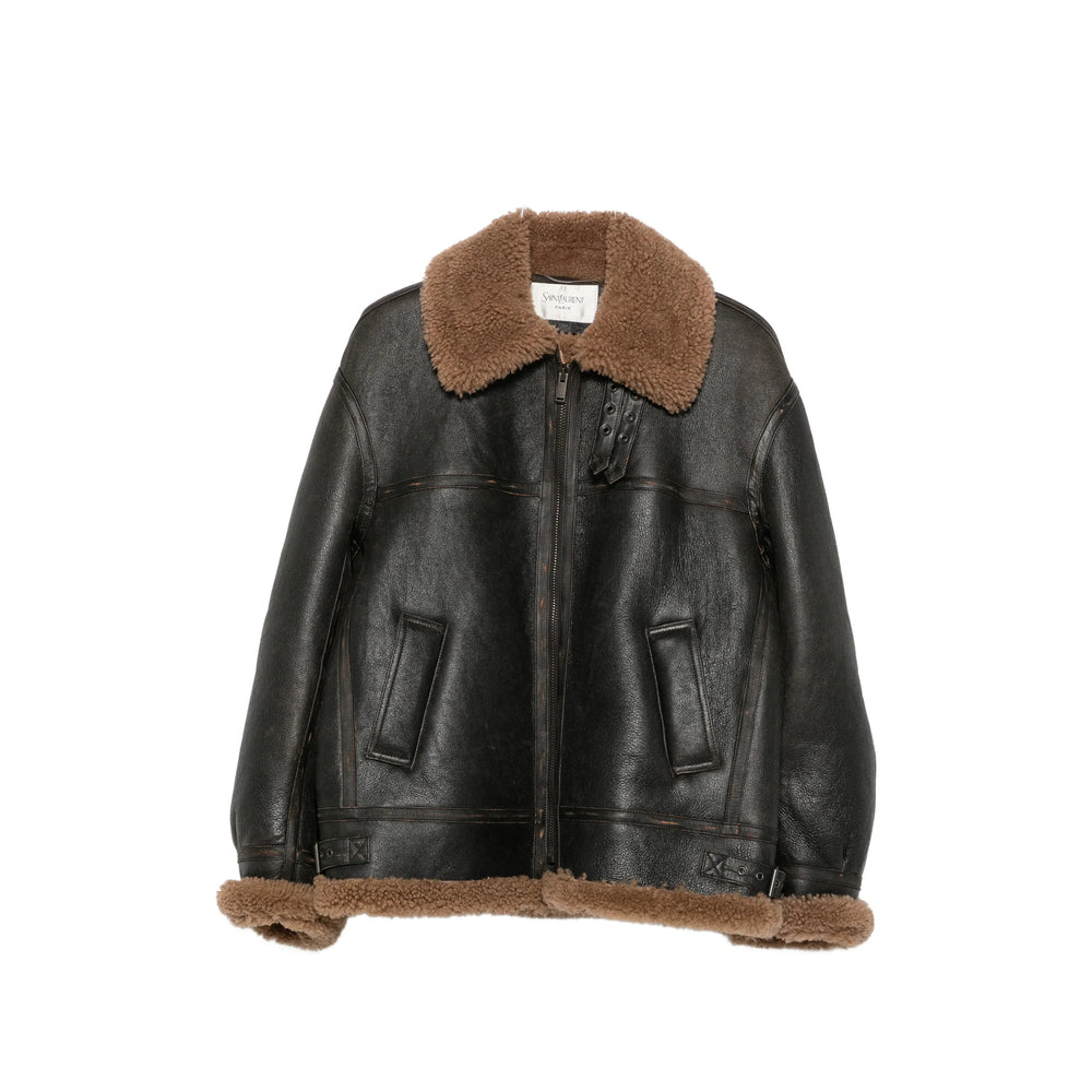 Saint Laurent Black Jackets - Leather Jackets Men SAINT LAURENT