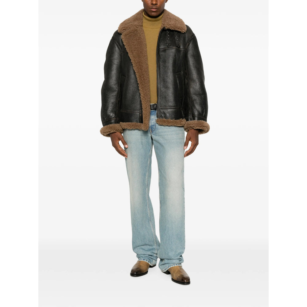 Saint Laurent Black Jackets - Leather Jackets Men SAINT LAURENT