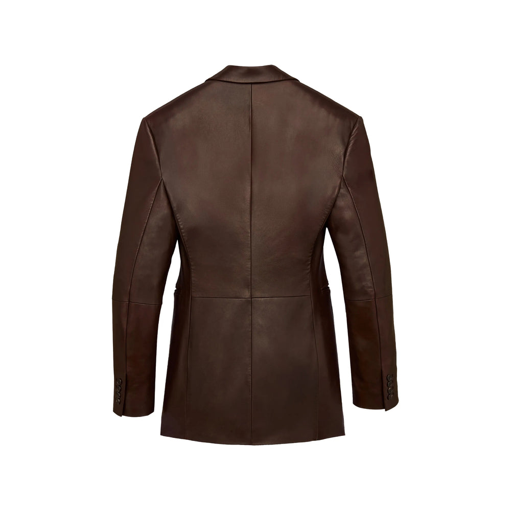 Saint Laurent Brown Jackets - Leather Jackets Men SAINT LAURENT