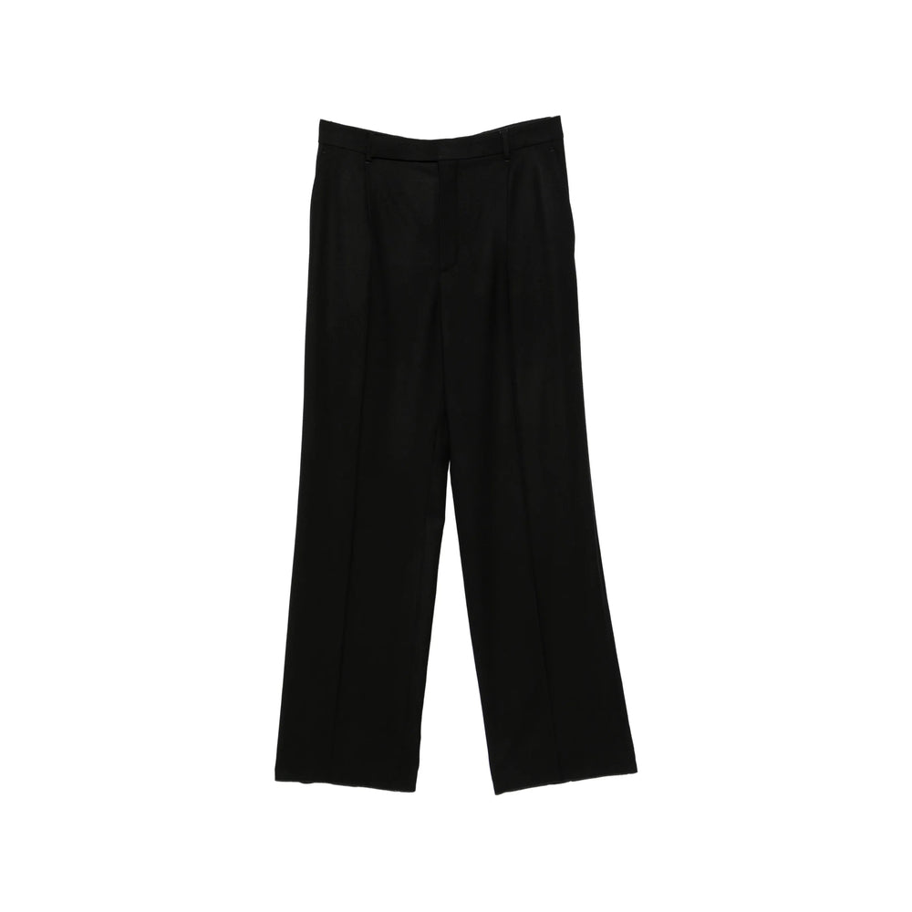 Saint Laurent Black Trousers - Wide-Leg Trousers Men SAINT LAURENT