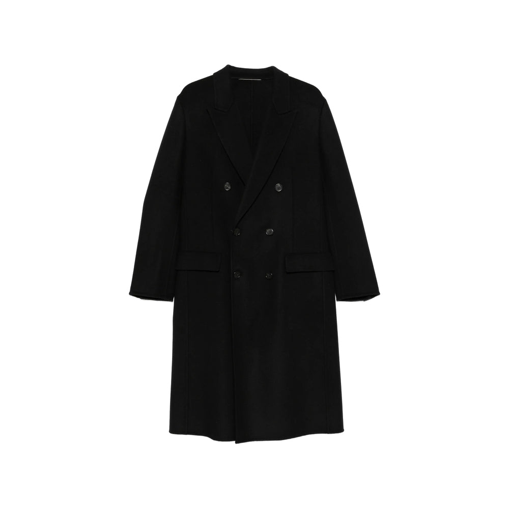 Saint Laurent Black Coats - Double Breasted Coats Men SAINT LAURENT