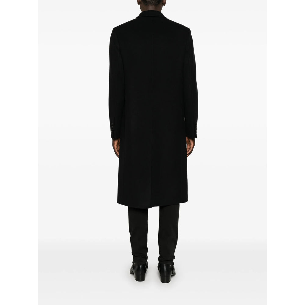 Saint Laurent Black Coats - Double Breasted Coats Men SAINT LAURENT