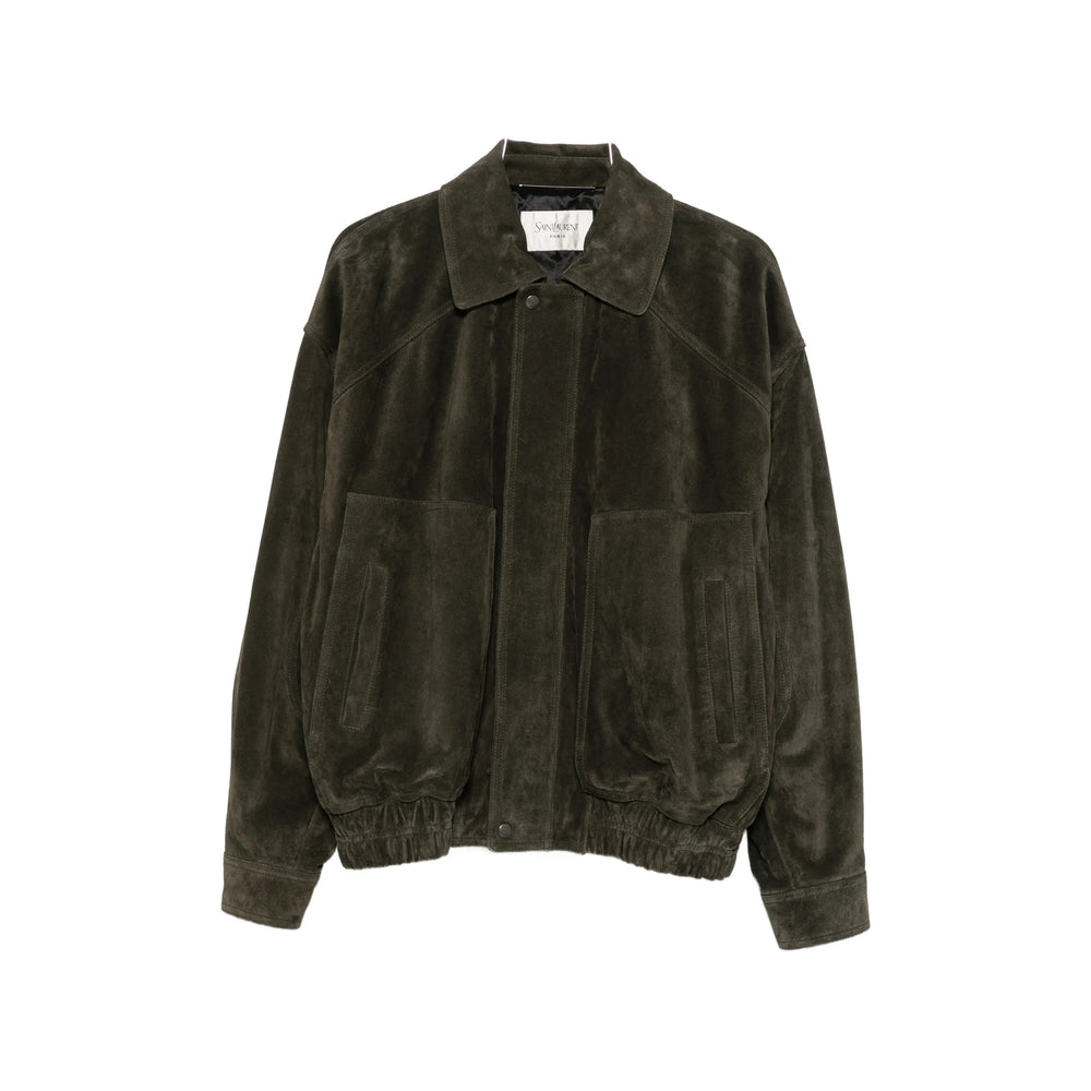 Saint Laurent Green Jackets - Bomber Jackets Men SAINT LAURENT