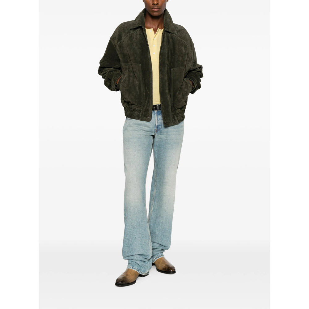 Saint Laurent Green Jackets - Bomber Jackets Men SAINT LAURENT