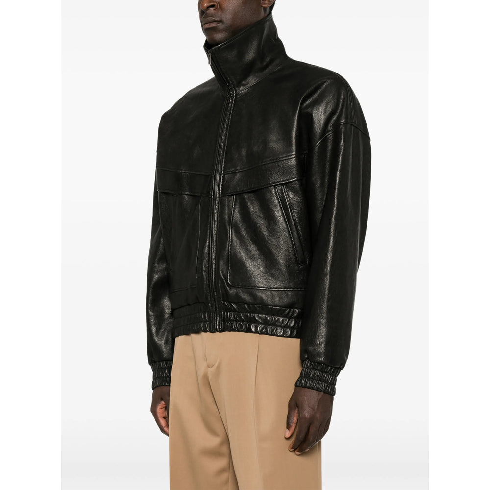 Saint Laurent Black Jackets - Leather Jackets Men