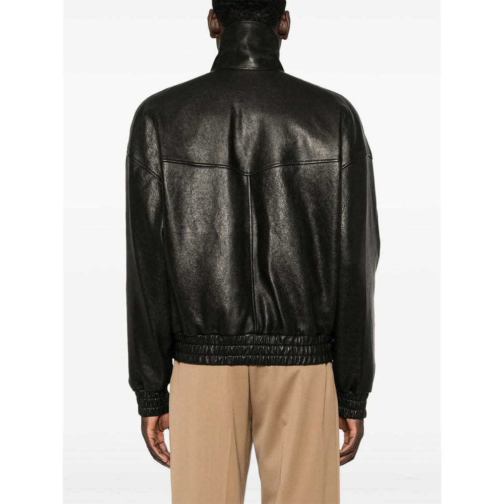 Saint Laurent Black Jackets - Leather Jackets Men Men SAINT LAURENT