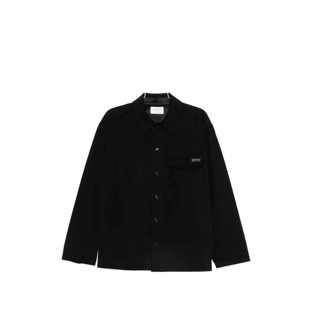 Saint Laurent Black Shirts Men SAINT LAURENT