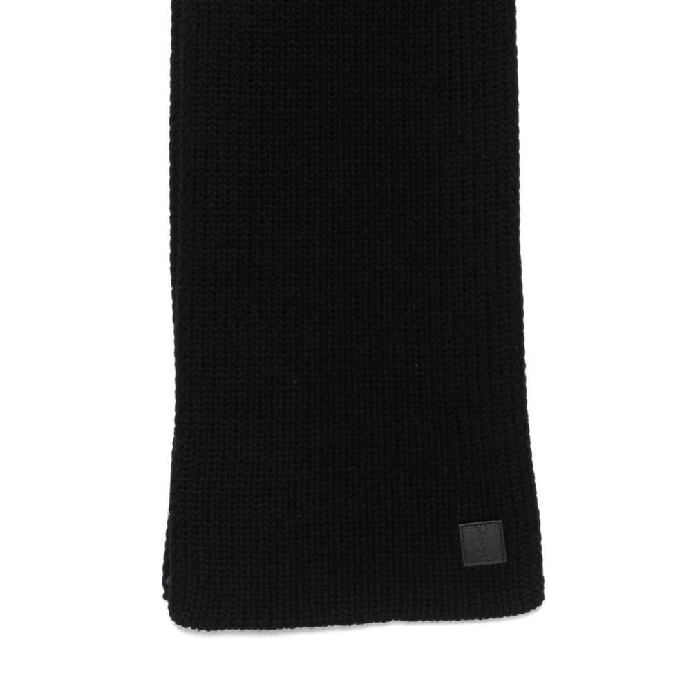 Saint Laurent Black Scarves Men SAINT LAURENT