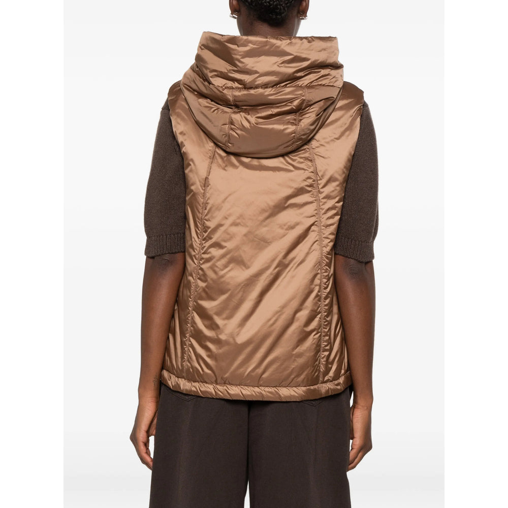 Max Mara The Cube Brown Jackets - Waistcoat & Gilets Women MAX MARA THE CUBE