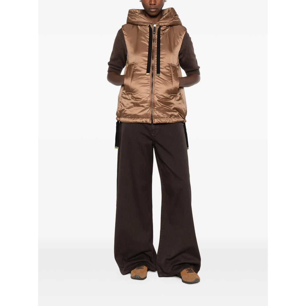 Max Mara The Cube Brown Jackets - Waistcoat & Gilets Women MAX MARA THE CUBE