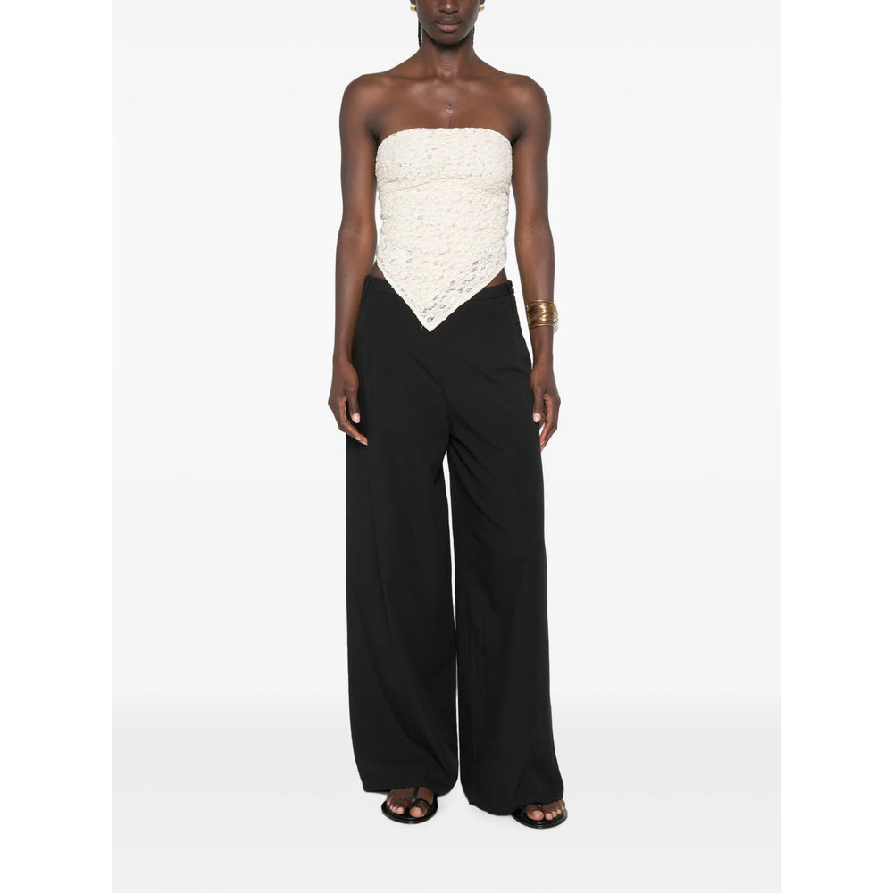 Sir. Black Trousers - Palazzo Pants Women SIR.