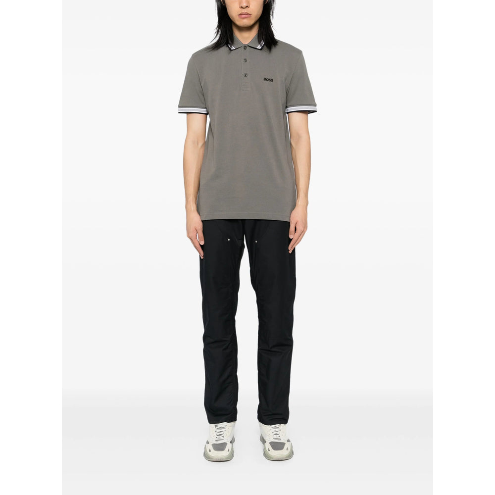 Boss Grey Polo Shirts Men BOSS