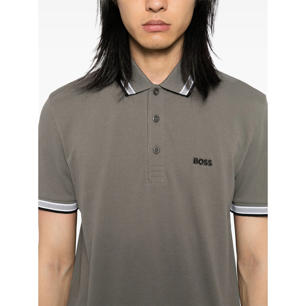Boss Grey Polo Shirts Men BOSS